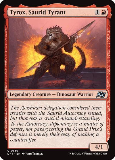 Tyrox Saurid Tyrant (DFT) #149 Uncommon (Lightly Played) Aetherdrift Magic: The Gathering: 2025