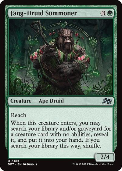 Fang Druid Summoner (DFT) #163 Uncommon (Lightly Played) Aetherdrift Magic: The Gathering: 2025
