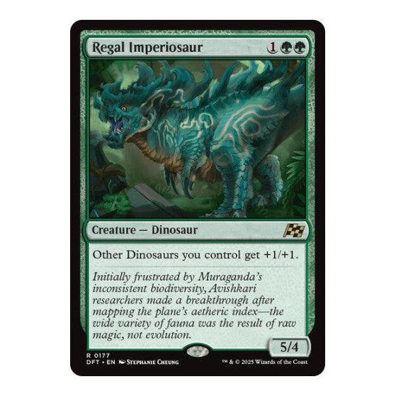 Regal Imperiosaur (DFT) #177 Rare (Near Mint) Aetherdrift Magic: The Gathering: 2025