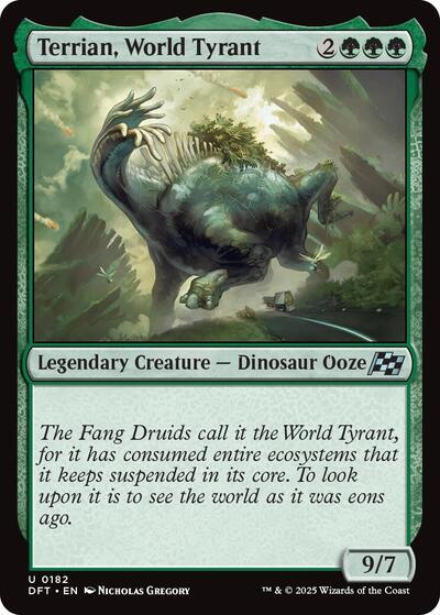 Terrian World Tyrant (DFT) #182 Uncommon (Lightly Played) Aetherdrift Magic: 2025