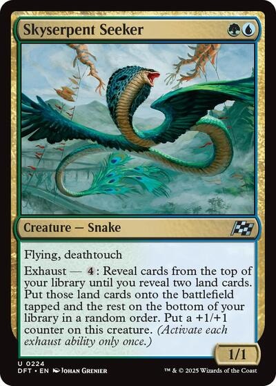 Skyserpent Seeker (DFT) #224 Uncommon (Lightly Played) Aetherdrift Magic: The Gathering: 2025