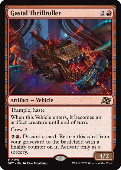 Gastal Thrillroller (DFT) #129 Rare (Lightly Played) Aetherdrift Magic: The Gathering: 2025