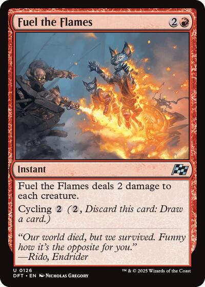 Fuel the Flames (DFT) #126 Uncommon (Lightly Played) Aetherdrift Magic: 2025