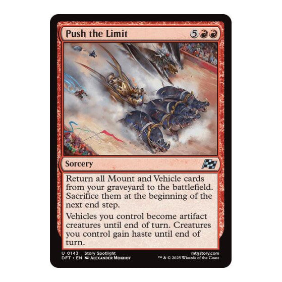 Push the Limit (DFT) #143 Uncommon Aetherdrift Magic: The Gathering: 2025
