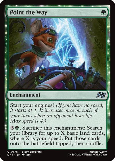 Point the Way (DFT) #175 Uncommon (Lightly Played) Aetherdrift Magic: The Gathering: 2025