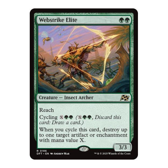 Webstrike Elite (DFT) #186 Rare (Lightly Played) Aetherdrift Magic: The Gathering: 2025