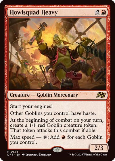 Howlsquad Heavy (DFT) #134 Rare (Near Mint) Aetherdrift Magic: The Gathering: 2025