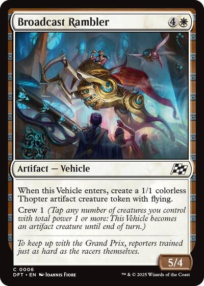 Broadcast Rambler (DFT) #6 Common (Lightly Played) Aetherdrift Magic: 2025