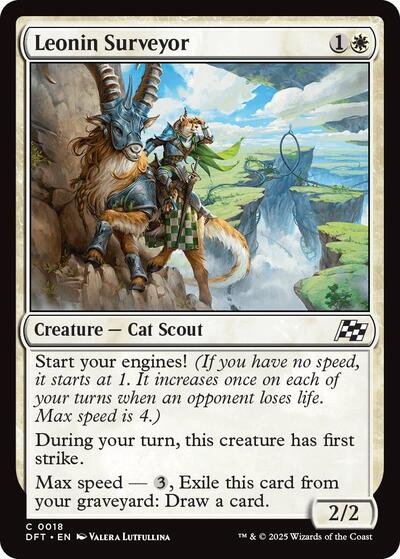 Leonin Surveyor (DFT) #18 Common (Lightly Played) Aetherdrift Magic: The Gathering: 2025