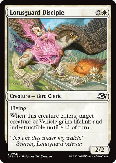 Lotusguard Disciple (DFT) #21 Common (Lightly Played) Aetherdrift Magic: The Gathering: 2025