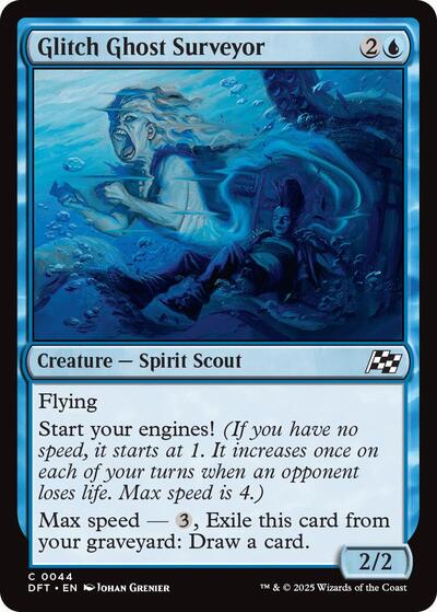 2025 Magic: Aetherdrift (DFT) - Glitch Ghost Surveyor (#44, Common) (Lightly Played)