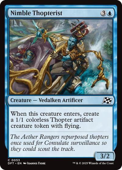 2025 Magic: Aetherdrift (DFT) - Nimble Thopterist (#53, Common) (Lightly Played)