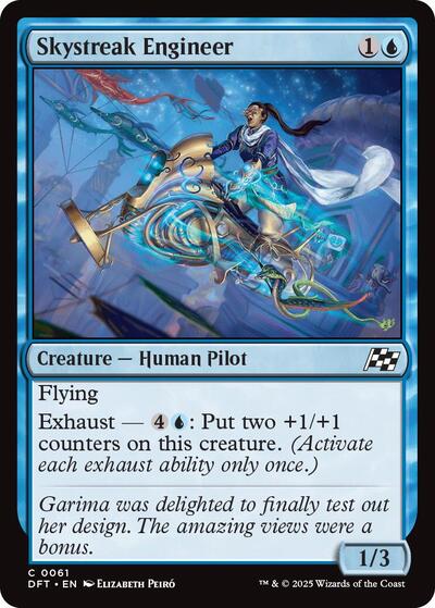 Skystreak Engineer (DFT) #61 Common (Lightly Played) Aetherdrift Magic: 2025