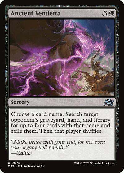 Ancient Vendetta (DFT) #75 Uncommon (Lightly Played) Aetherdrift Magic: The Gathering: 2025