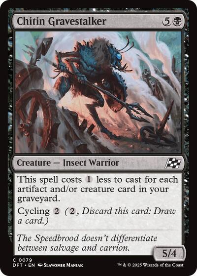 Chitin Gravestalker (DFT) #79 Common (Lightly Played) Aetherdrift Magic: The Gathering: 2025