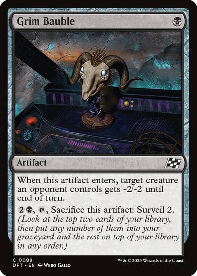 Grim Bauble (DFT) #88 Common (Lightly Played) Aetherdrift Magic: The Gathering: 2025