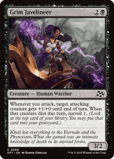 Grim Javelineer (DFT) #89 Common (Lightly Played) Aetherdrift Magic: The Gathering: 2025