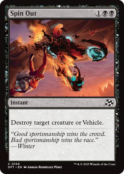 Spin Out (DFT) #106 Common (Lightly Played) Aetherdrift Magic: The Gathering: 2025