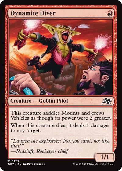 Dynamite Diver (DFT) #123 Common (Damaged) Aetherdrift Magic: 2025