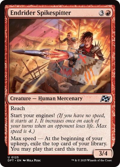 Endrider Spikespitter (DFT) #125 Uncommon (Lightly Played) Aetherdrift Magic: The Gathering: 2025
