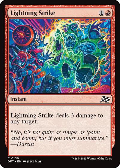 Lightning Strike (DFT) #136 Common (Lightly Played) Aetherdrift Magic: The Gathering: 2025