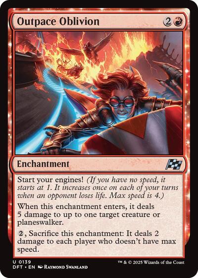 Outpace Oblivion (DFT) #139 Uncommon (Lightly Played) Aetherdrift Magic: The Gathering: 2025