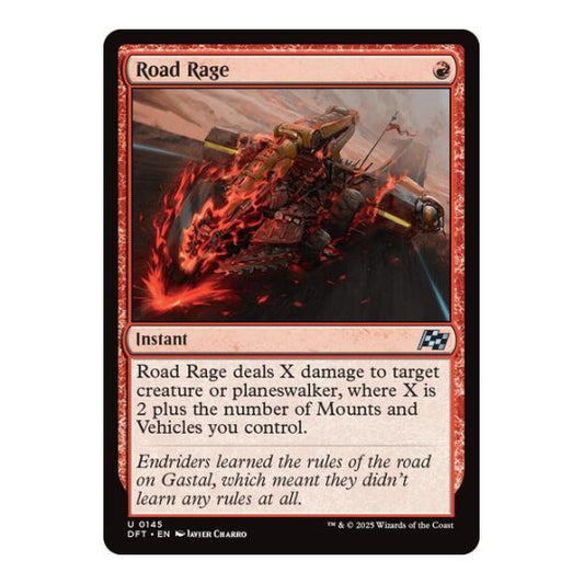Road Rage (DFT) #145 Uncommon (Lightly Played) Aetherdrift Magic: The Gathering: 2025