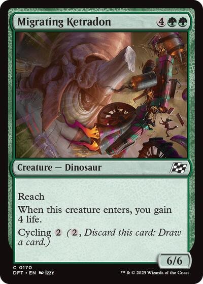 Migrating Ketradon (DFT) #170 Common Aetherdrift Magic: The Gathering: 2025