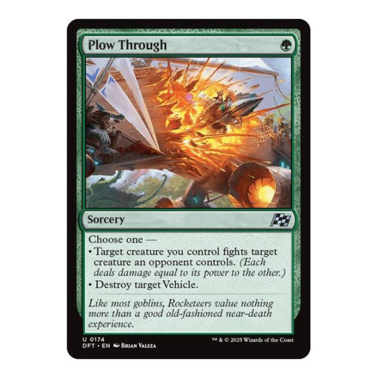 Plow Through (DFT) #174 Uncommon (Lightly Played) Aetherdrift Magic: The Gathering: 2025