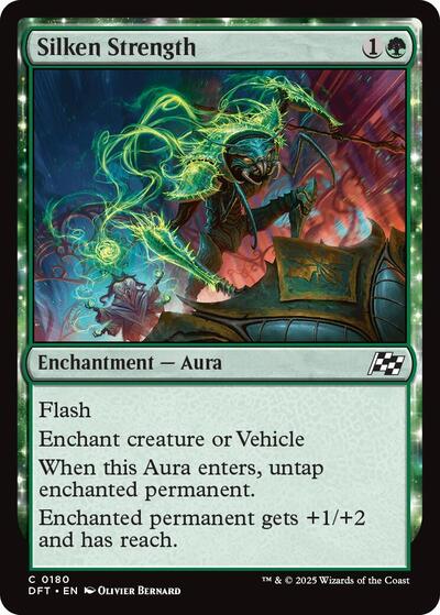 Silken Strength (DFT) #180 Common Aetherdrift Magic: The Gathering: 2025