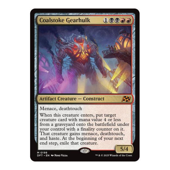 Coalstoke Gearhulk (DFT) #198 Mythic Rare (Near Mint) Aetherdrift Magic: The Gathering: 2025