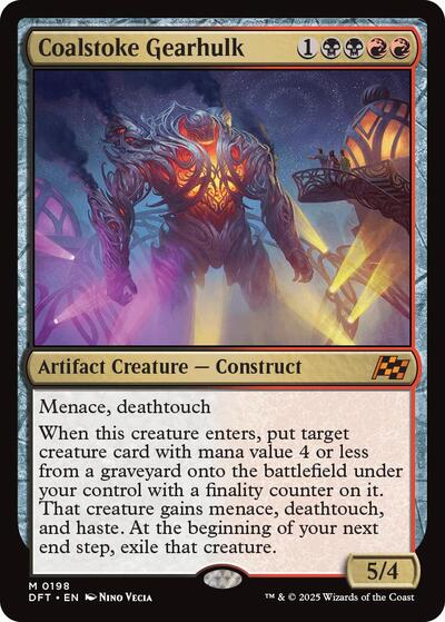 Coalstoke Gearhulk (DFT) #198 Mythic Rare (Near Mint) Aetherdrift Magic: The Gathering: 2025