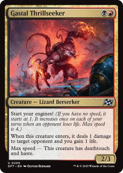 Gastal Thrillseeker (DFT) #205 Uncommon (Lightly Played) Aetherdrift Magic: 2025