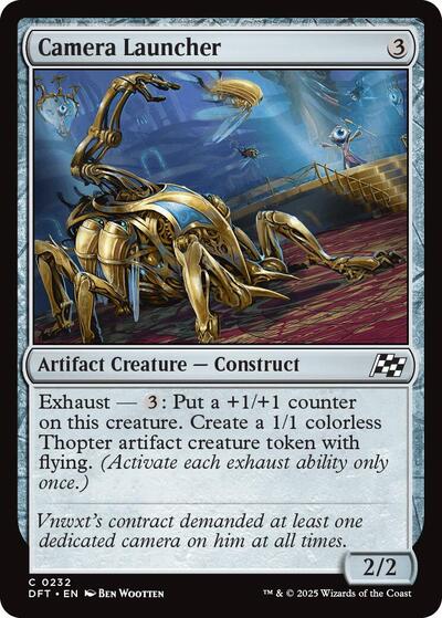 2025 Magic: Aetherdrift (DFT) - Camera Launcher (#232, Common) (Lightly Played)