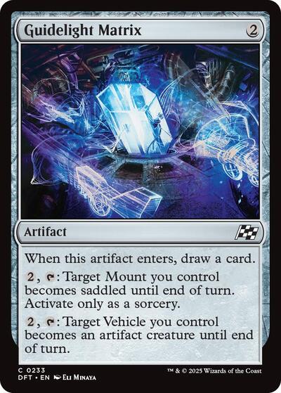 2025 Magic: Aetherdrift (DFT) - Guidelight Matrix (#233, Common)