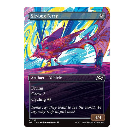 Skybox Ferry (Borderless) (DFT) #332 Common (Foil Lightly Played) Aetherdrift Magic: The Gathering: 2025