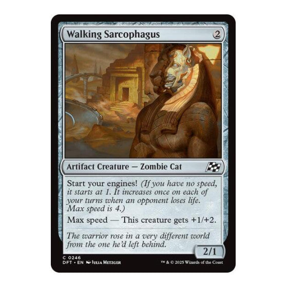 Walking Sarcophagus (DFT) #246 Common Aetherdrift Magic: The Gathering: 2025