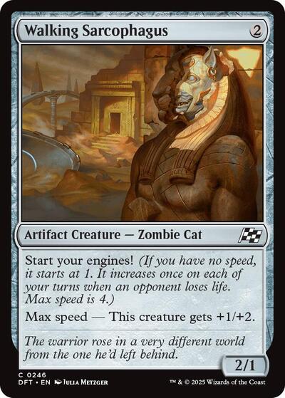 Walking Sarcophagus (DFT) #246 Common (Lightly Played) Aetherdrift Magic: The Gathering: 2025