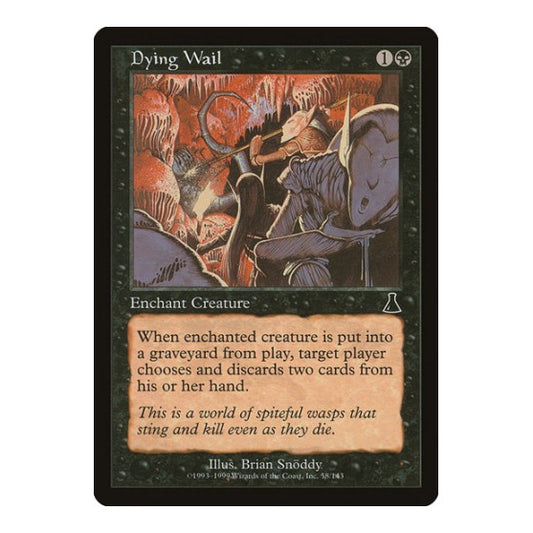 Dying Wail (UDS) #58 Common (Moderately Played) Urza's Destiny Magic: The Gathering: 1999