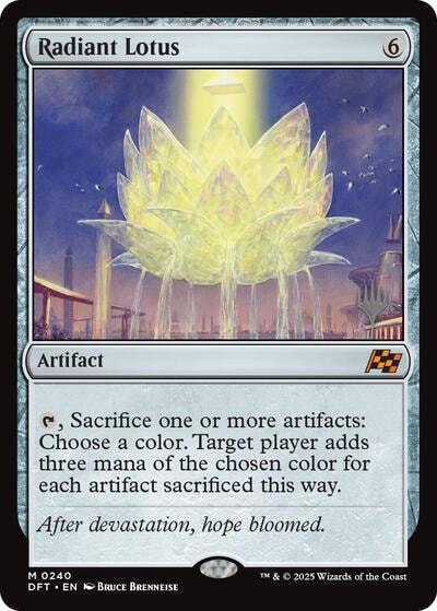 Radiant Lotus (PPDFT) #240 Mythic Rare (Near Mint) Promo Pack: Aetherdrift Magic: The Gathering: 2025