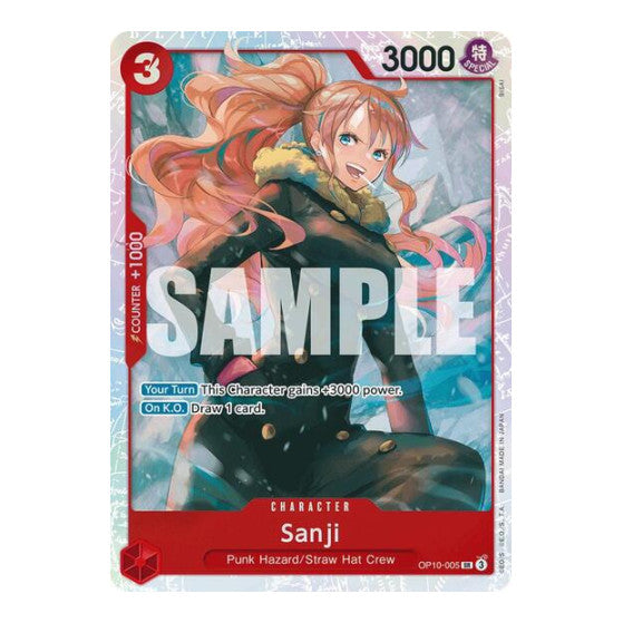 Sanji (OP10) #OP10-005 Super Rare (Foil Near Mint) Royal Blood One Piece Card Game: 2025