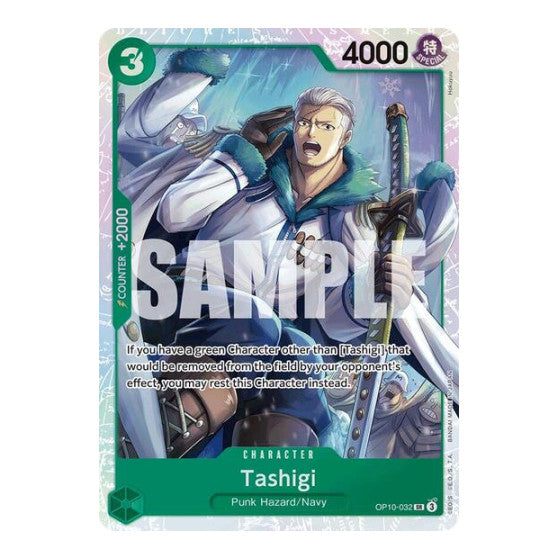 Tashigi (OP10) #OP10-032 Super Rare (Foil Near Mint) Royal Blood One Piece Card Game: 2025