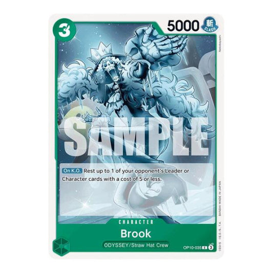 Brook (035) (OP10) #OP10-035 Common (Near Mint) Royal Blood One Piece Card Game: 2025