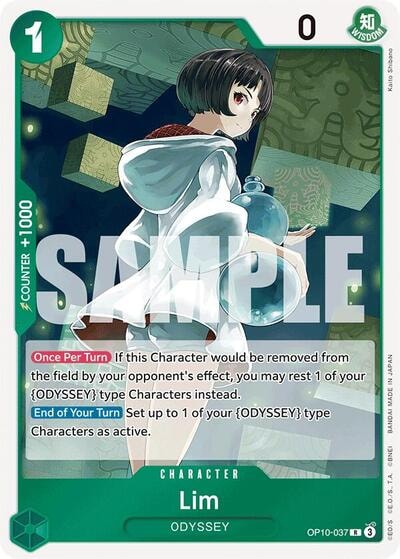 Lim (OP10) #OP10-037 Rare (Foil Lightly Played) Royal Blood One Piece Card Game: 2025