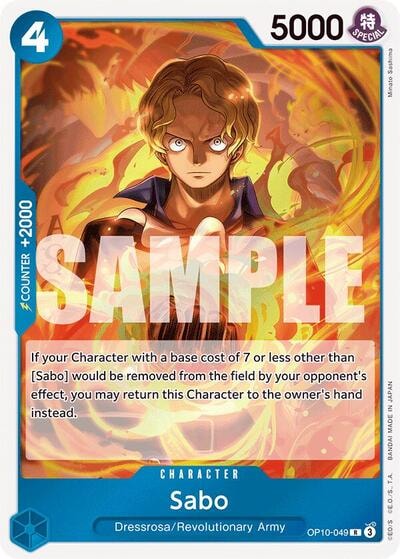 Sabo (OP10) #OP10-049 Rare (Foil Lightly Played) Royal Blood One Piece Card Game: 2025