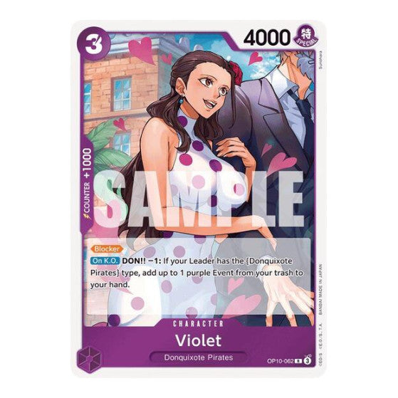 Violet (OP10) #OP10-062 Rare Royal Blood One Piece Card Game: 2025