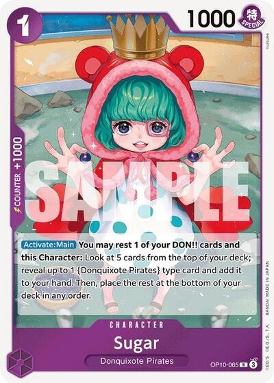 Sugar (065) (OP10) #OP10-065 Rare (Foil Lightly Played) Royal Blood One Piece Card Game: 2025