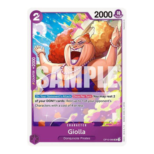 Giolla (OP10) #OP10-066 Uncommon (Near Mint) Royal Blood One Piece Card Game: 2025