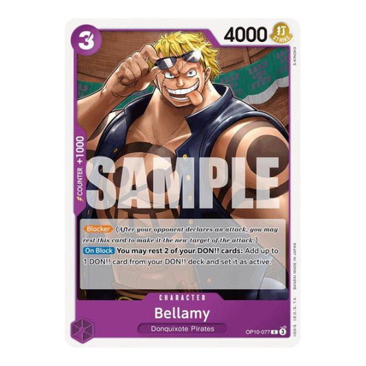 Bellamy (OP10) #OP10-077 Common (Near Mint) Royal Blood One Piece Card Game: 2025