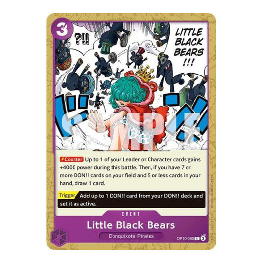 Little Black Bears (OP10) #OP10-080 Common (Near Mint) Royal Blood One Piece Card Game: 2025